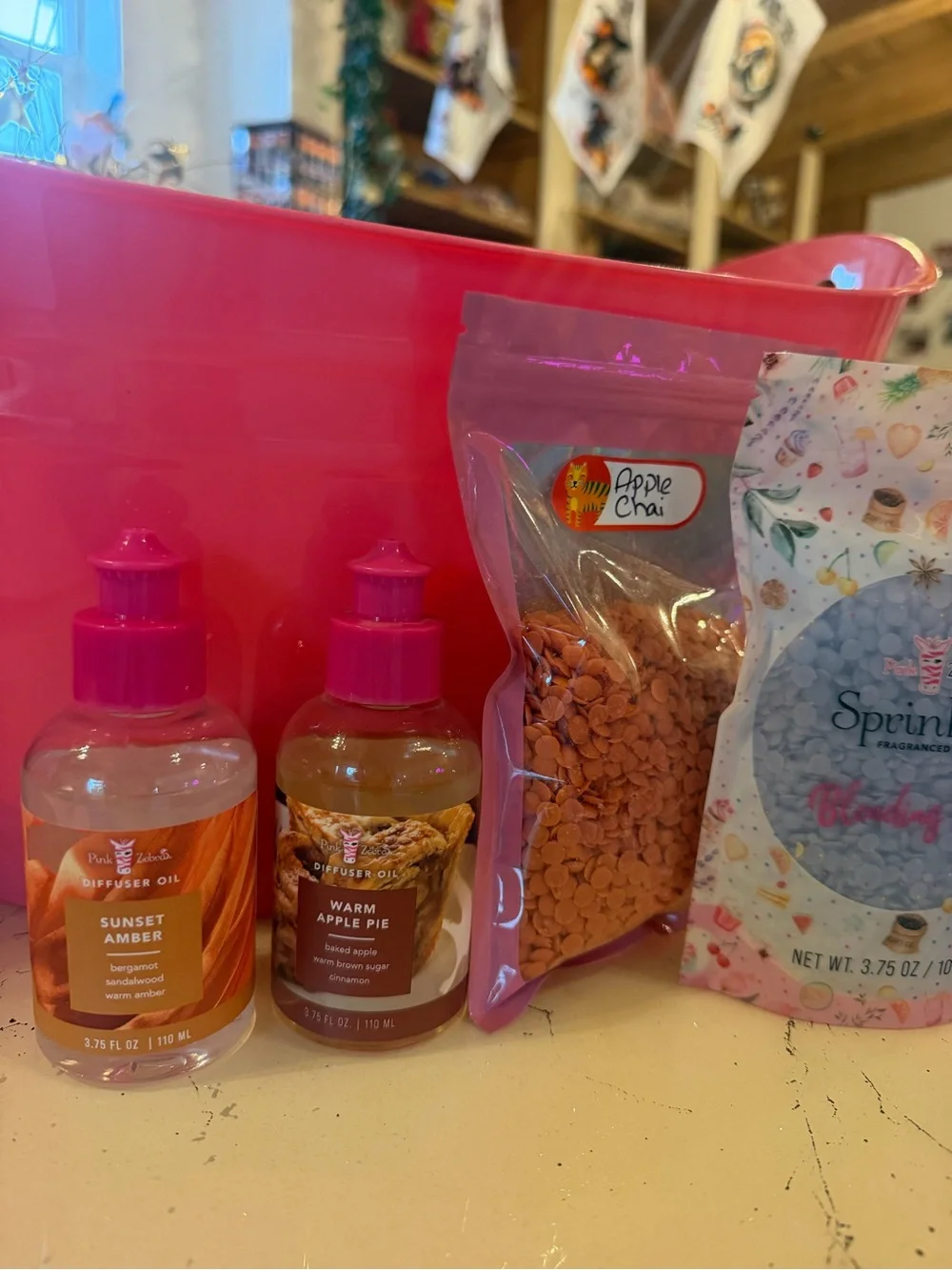 Pink Zebra Insect Repellent Sprinkles - fragrances wax melt + diffuser oils NEW